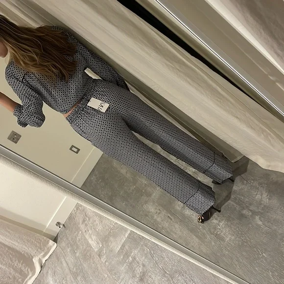 Zara Satin Pant and Shirt Pajama Set